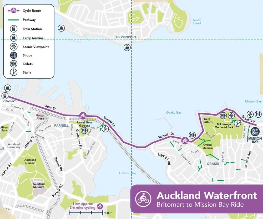 rosa cycleway Auckland kart
